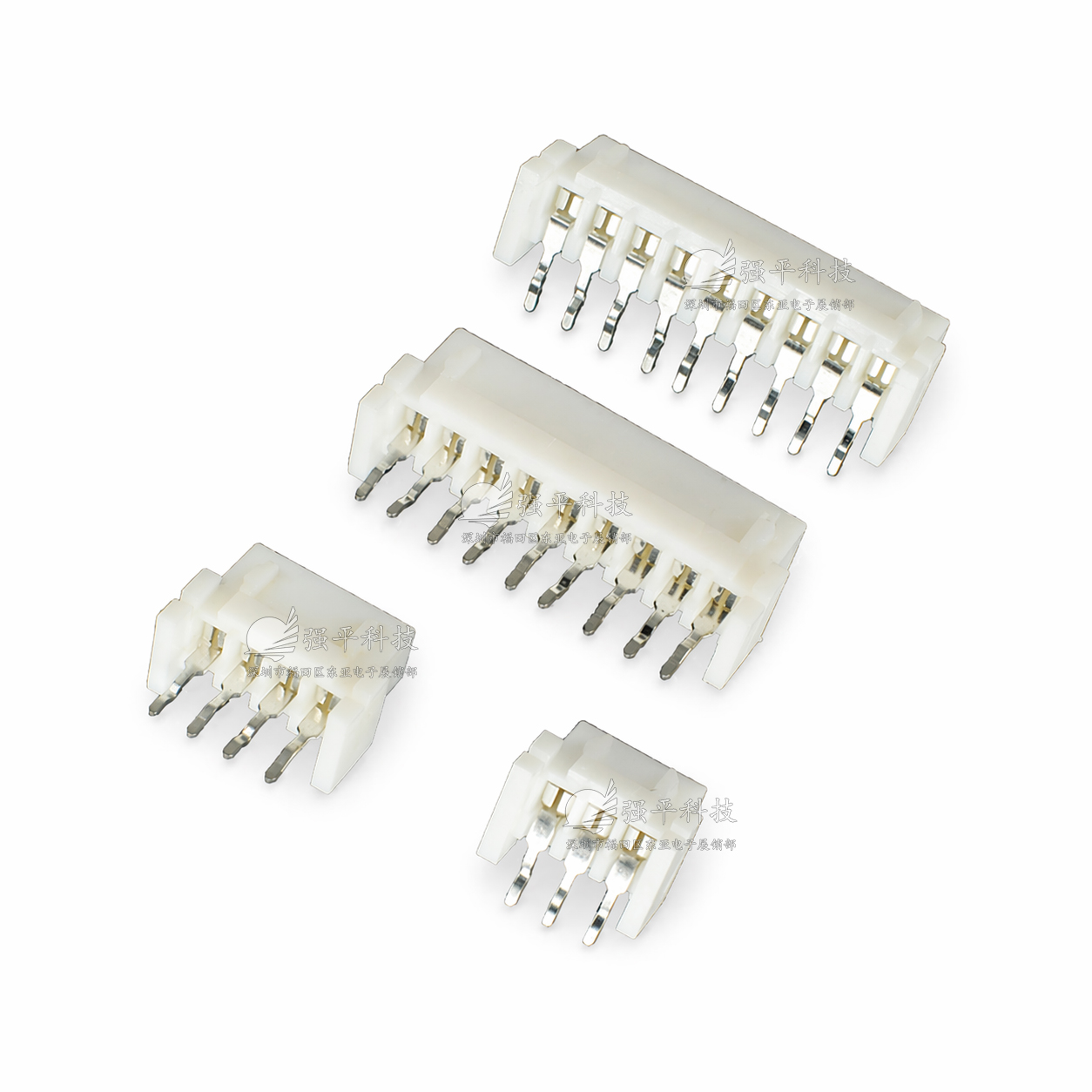 接插件 直针弯针间距XH2.54mm插座连接器 2-8pin