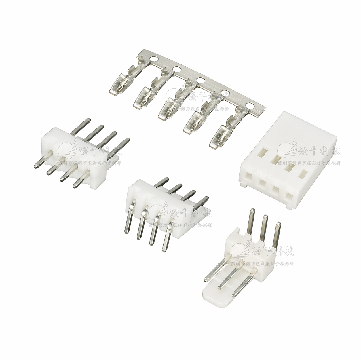 接插件  2.54MM连接器 插头+直针座+端子 2P 3P 4P 8P 10P等