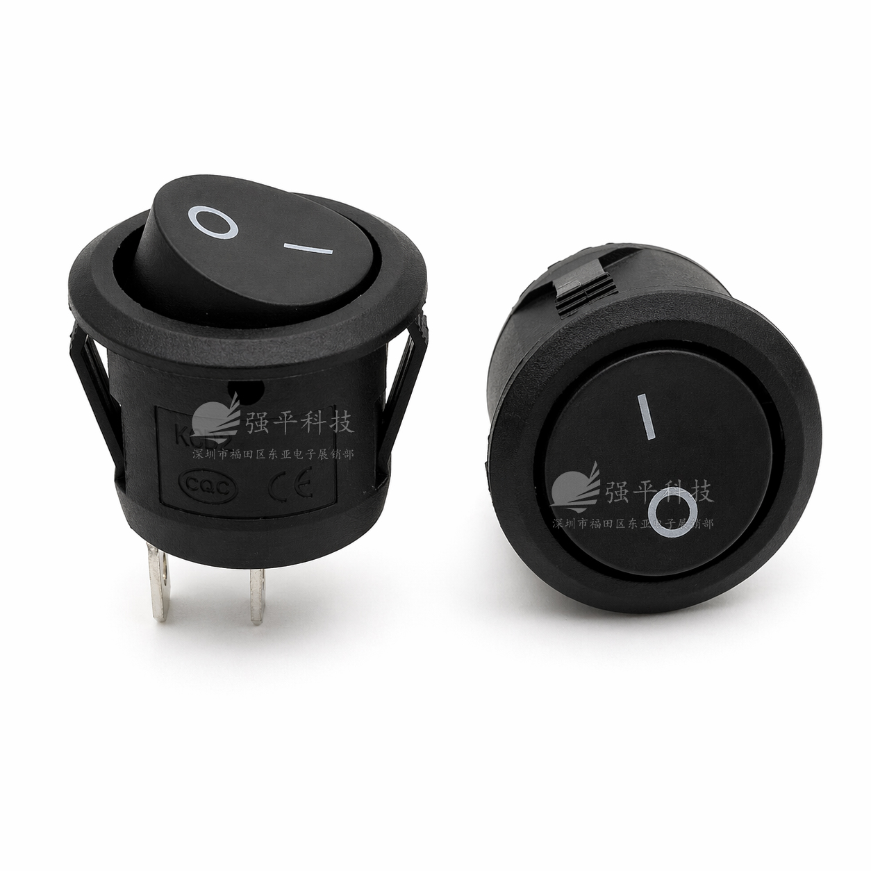 船型开关 KCD1翘板开关 2脚2档圆形6A250V10A125V翘板开关