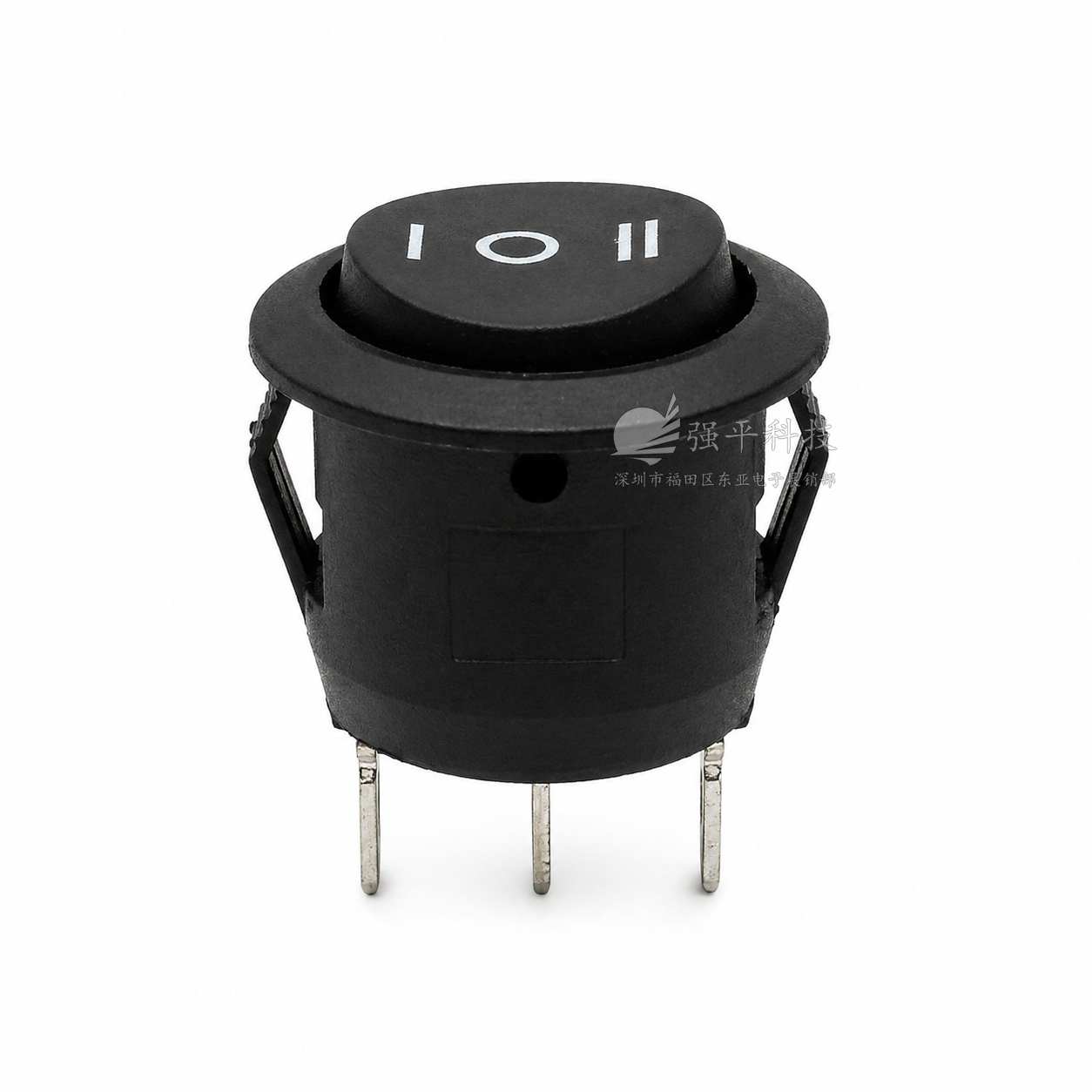 船型开关 KCD1三档圆形  3脚 6A250V 10A125V 23MM 翘板开关