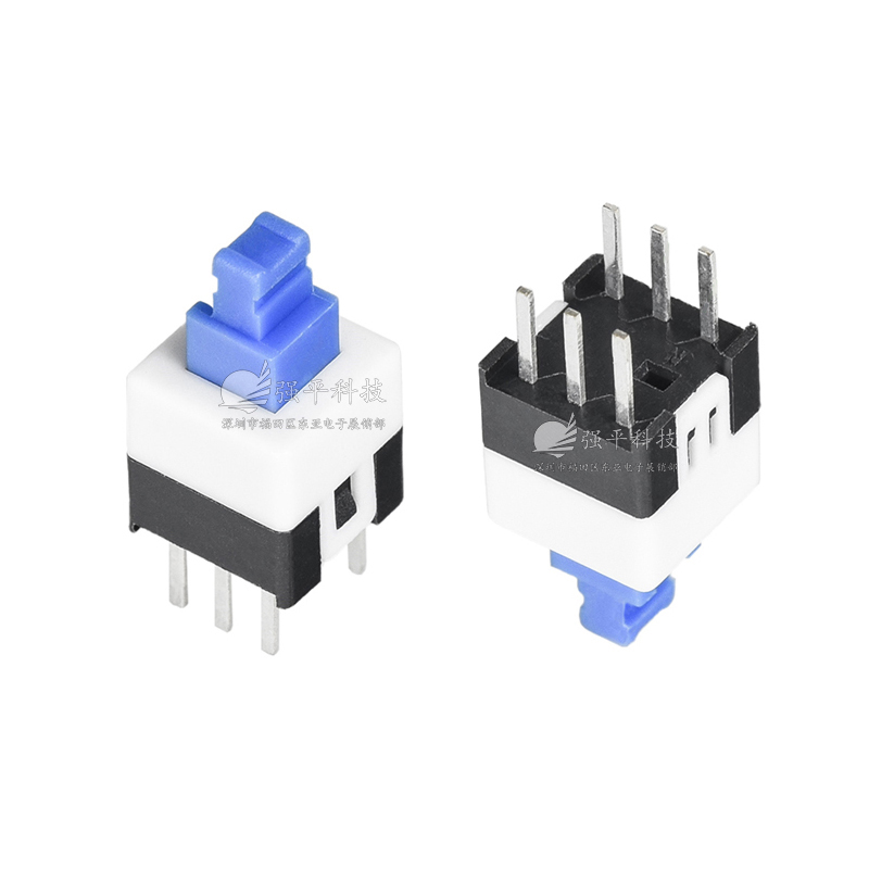 自锁无锁开关 7x7mm 双排六脚