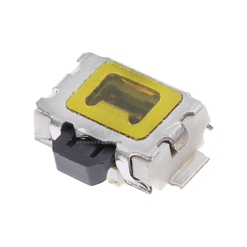 轻触开关 3x4mm 2脚小乌龟贴膜有柱