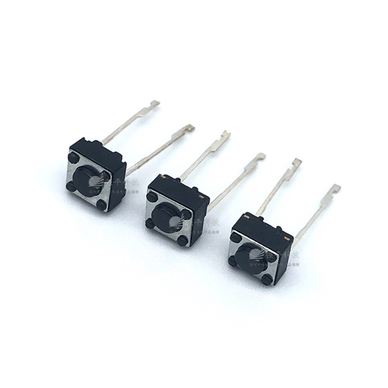轻触开关 6X6X5mm 两脚插脚