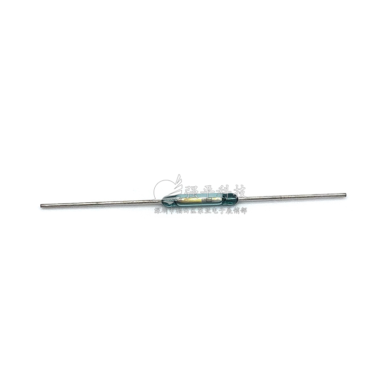 干簧管 HYR1501 2x14mm大功率 常开绿管银脚磁控开关