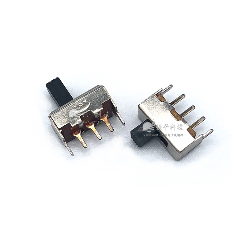 拨动开关 SS12F44G5 两档三脚2固定脚上拨 微型滑动电源
