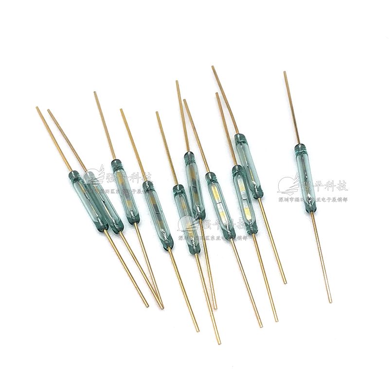干簧管 MG1402 国产2x14mm常开金脚磁控开关
