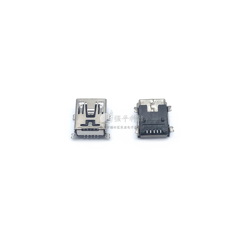 USB连接器  Mini 5P全贴5pin五脚 铜壳/铁壳 插座