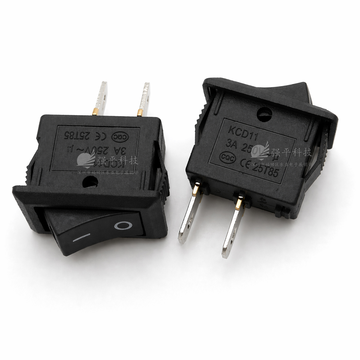 船型开关 KCD11-101迷你小船型开关 2脚2档3A250V10*15mm翘板开关