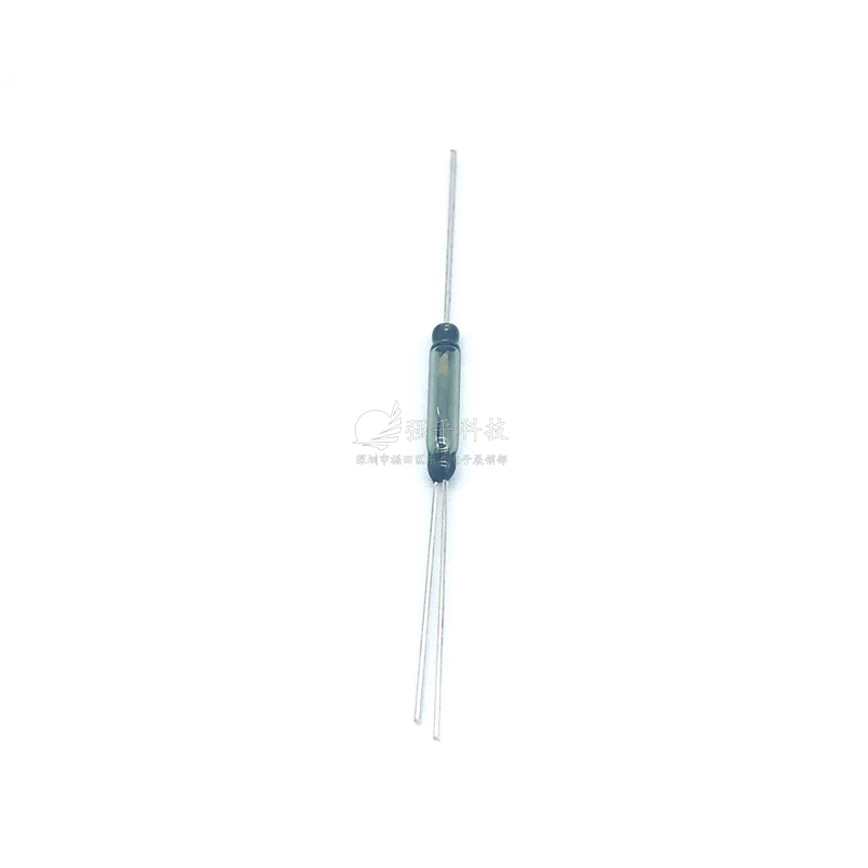 干簧管 2x14mm三脚常闭 日本进口原装 常开绿管银脚磁控开关