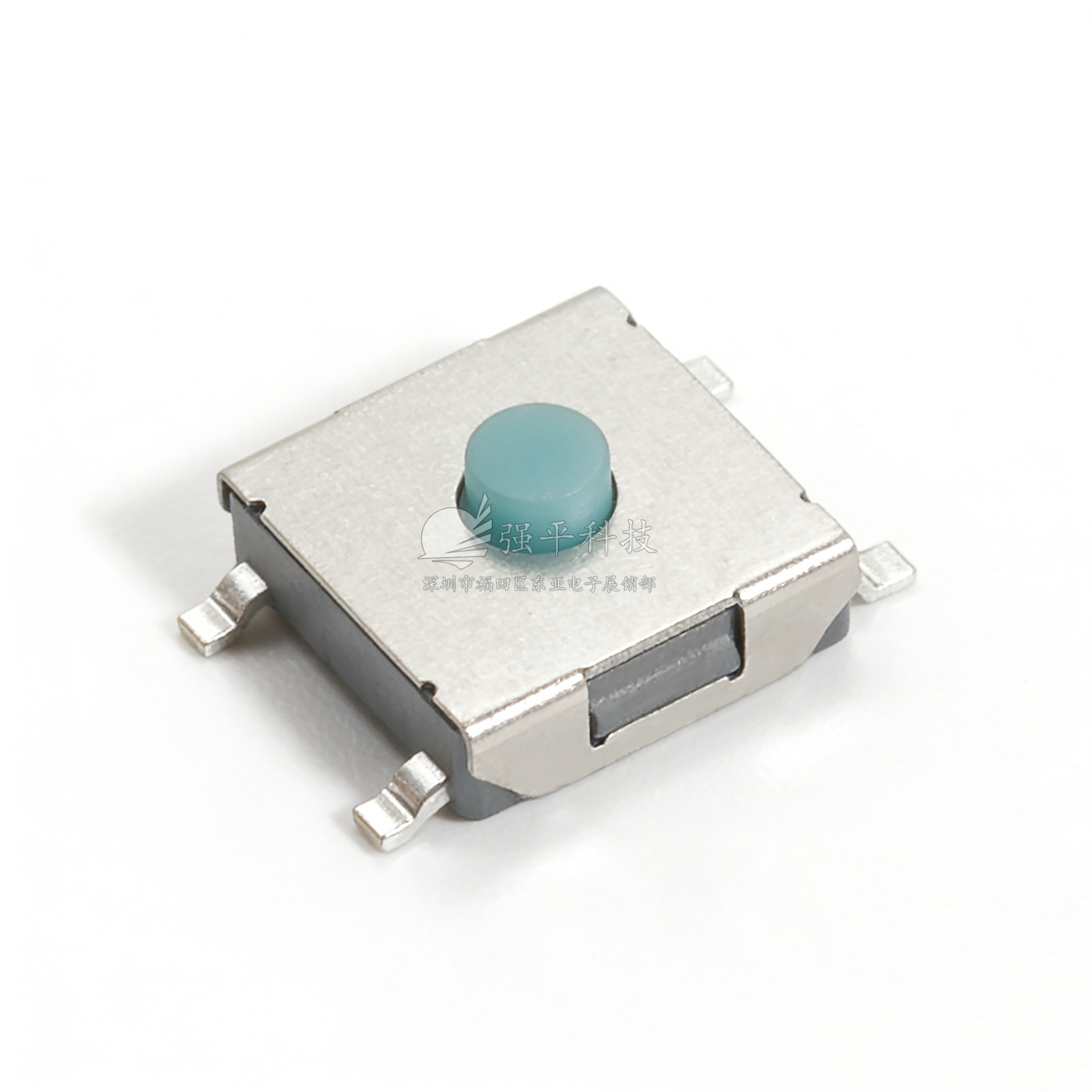 轻触开关 6.2x6.2x3.5mm 防水绿头硅胶 四脚贴片