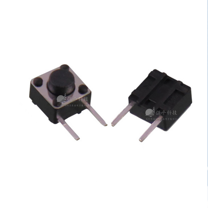 轻触开关 6x6mm 边二脚侧插卧式