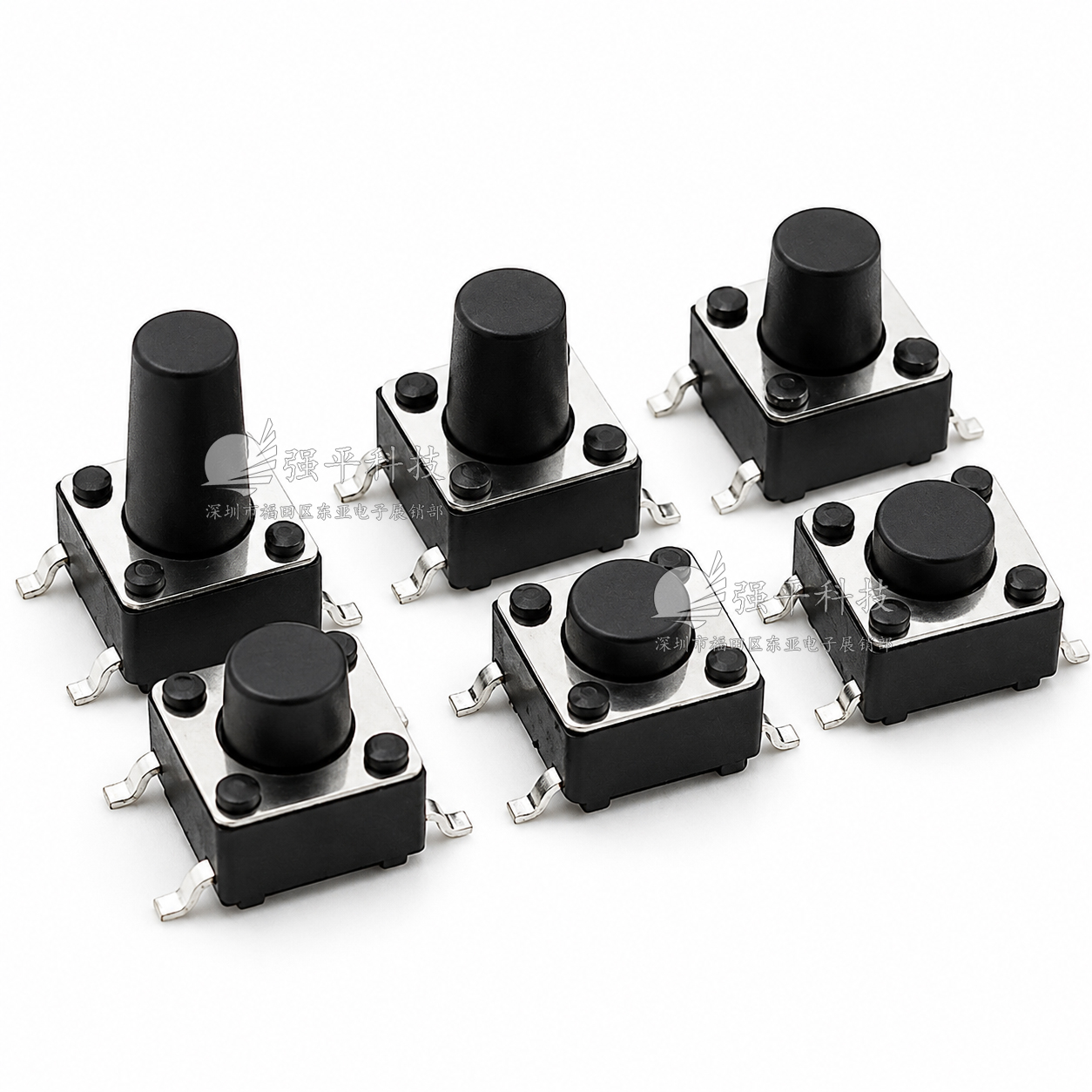 轻触开关 6*6 四脚贴片 电磁炉微动按键按钮6X6X4.3/5/6/7/8/9/10mm (H:4.3~12.5)