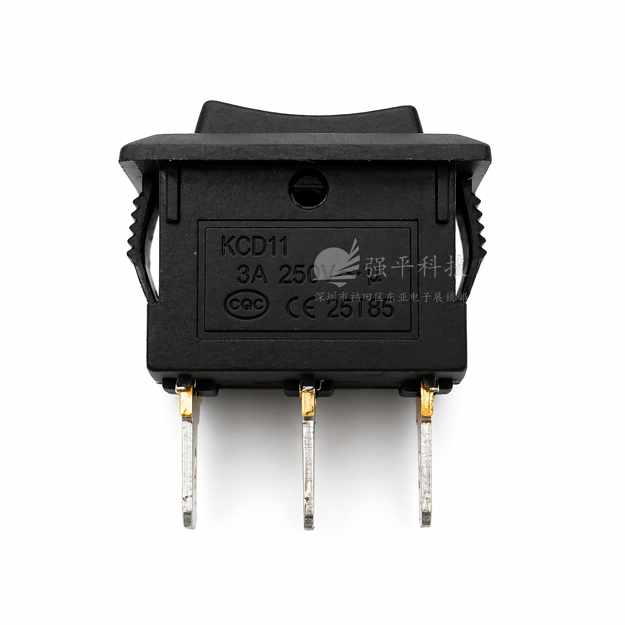船型开关 KCD11小船形开关 3脚三档1015mm3A250V6A125V小型翘板开关 规格书 4