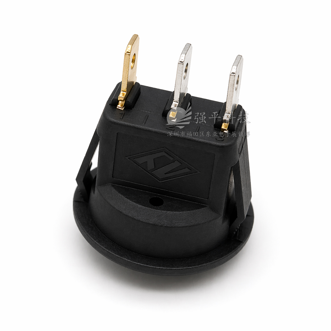 船型开关 KCD1 翘板开关3脚2档圆形猫眼带灯上圆下方12V20A 规格书 3