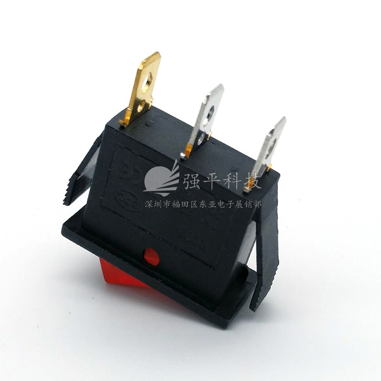 船型开关 KCD3带灯 3脚2档15A250V20A125V大电流翘板开关 规格书 3