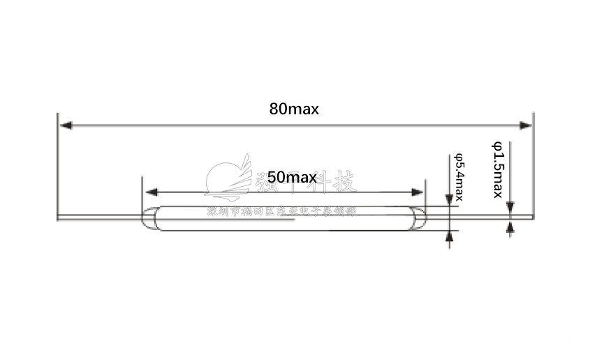 干簧管 5x50mm 俄罗斯原装进口 常开金脚磁控开关 规格书 1