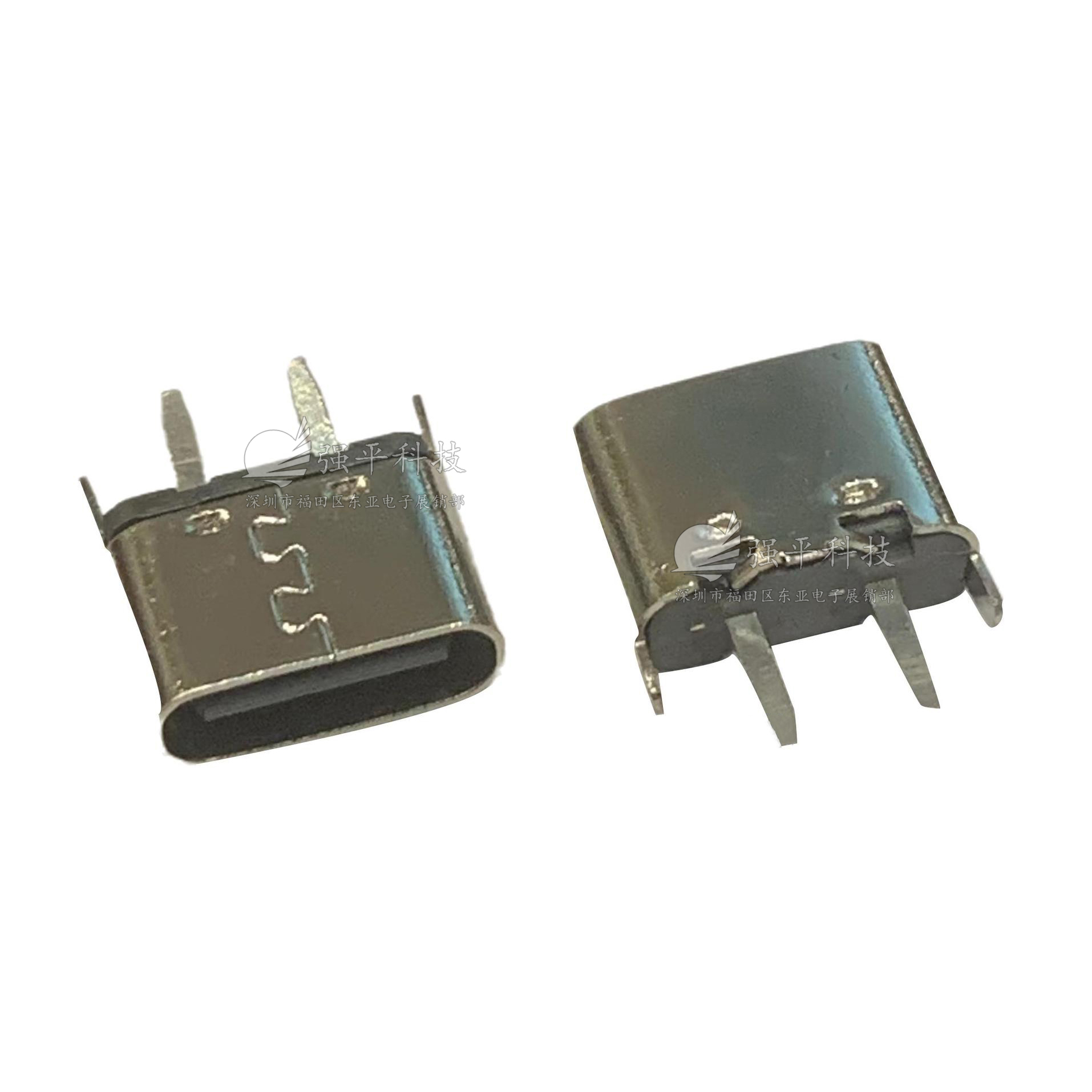 USB连接器 Type C母座立式/卧式2pin 插板简易插座直插180度/90度插座 规格书 3