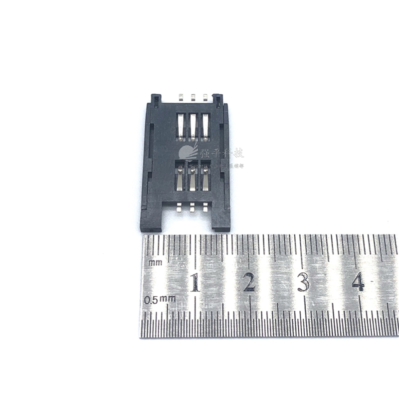 卡座 SIM-KLB-01 翻盖式全塑SIM 六脚 6PIN 铜端子 LCP耐高温胶体 规格书 2