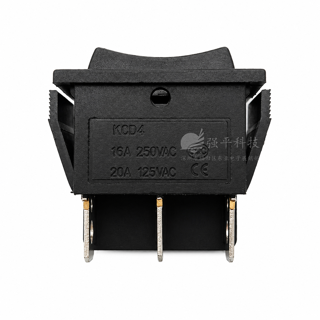 船型开关 KCD4 双复位6脚 16A250V 20A125V 大电流翘板开关 规格书 6