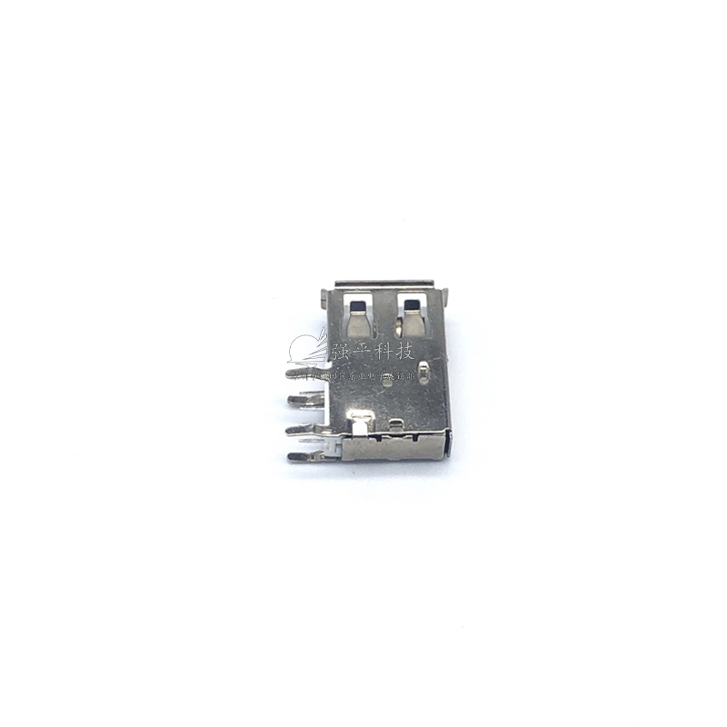 USB连接器 AF长体19.5侧插 卷边白胶铁壳 插座 规格书 2