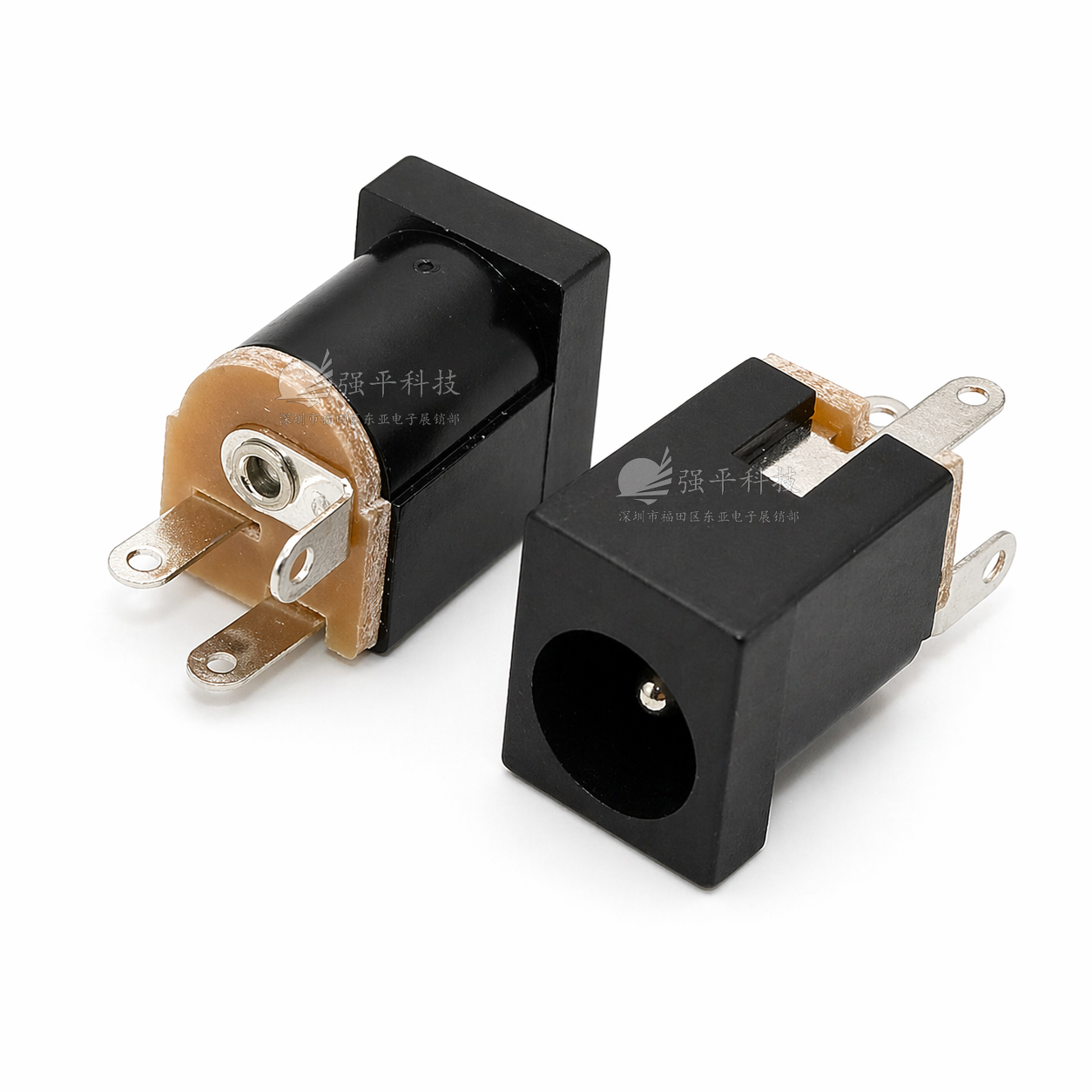 电源插座 DC-012母座 5.5mm*2.1*2.5 立式180度三脚 规格书 5