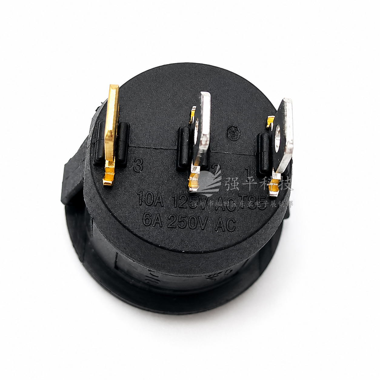 船型开关 KCD1圆型带灯 3脚2档 6A250V 10A125V 23MM 翘板开关 规格书 5
