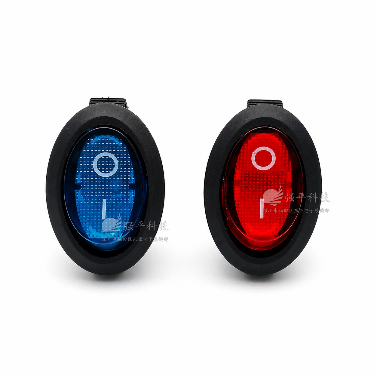 船型开关 KCD1椭圆形 带灯3脚2档 6A250V 10A125V 翘板开关 规格书 5