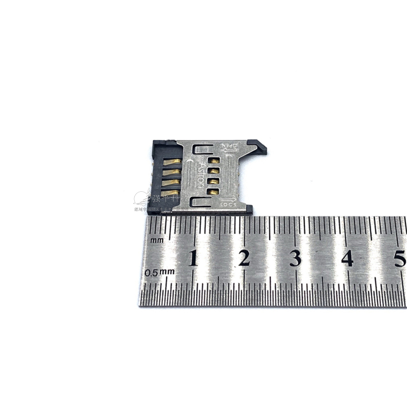 卡座 SIM-KLB-10  卡槽SIM内存卡座 铜端子 LCP耐高温胶体 规格书 2