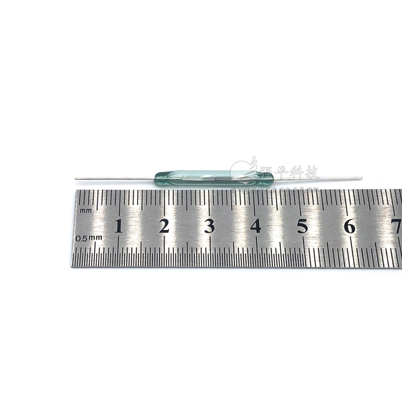 干簧管 4x28mm 两脚常开绿管银脚磁控开关 规格书 2