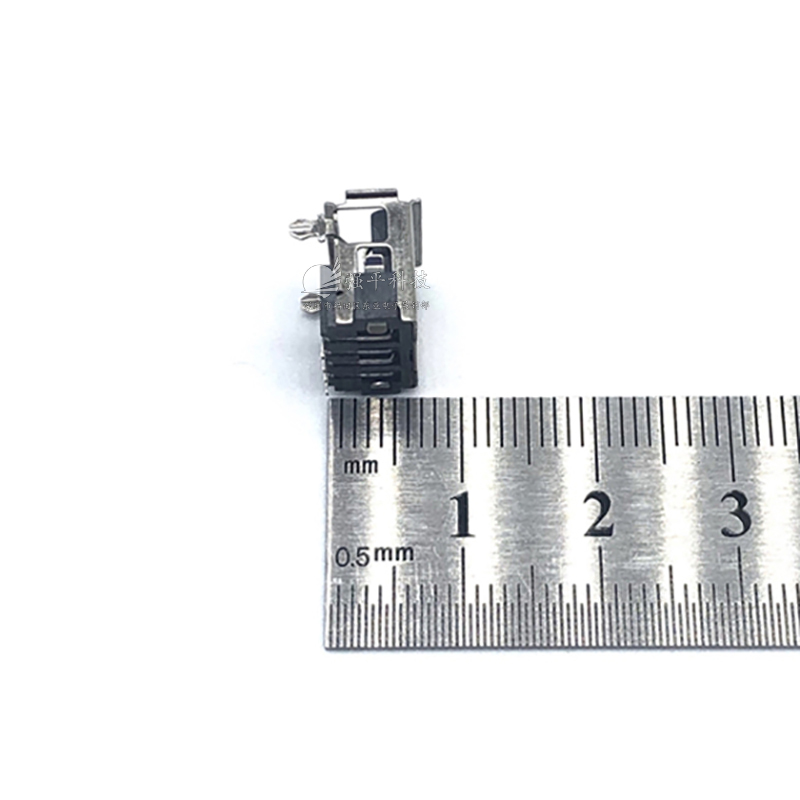 USB连接器 AF10.0前2脚6.8H卷边SMT铁壳黑胶 插座 规格书 3