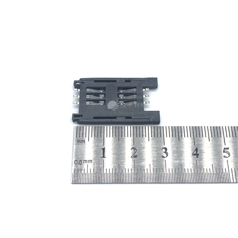 卡座 SIM-KLB-01 翻盖式全塑SIM 六脚 6PIN 铜端子 LCP耐高温胶体 规格书 1