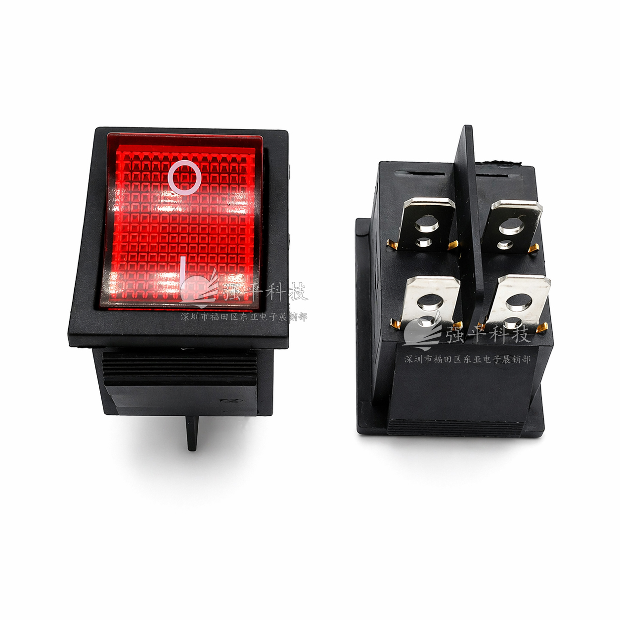 船型开关 KCD4四脚2档带灯 16A250V3125大电流翘板开关 规格书 4
