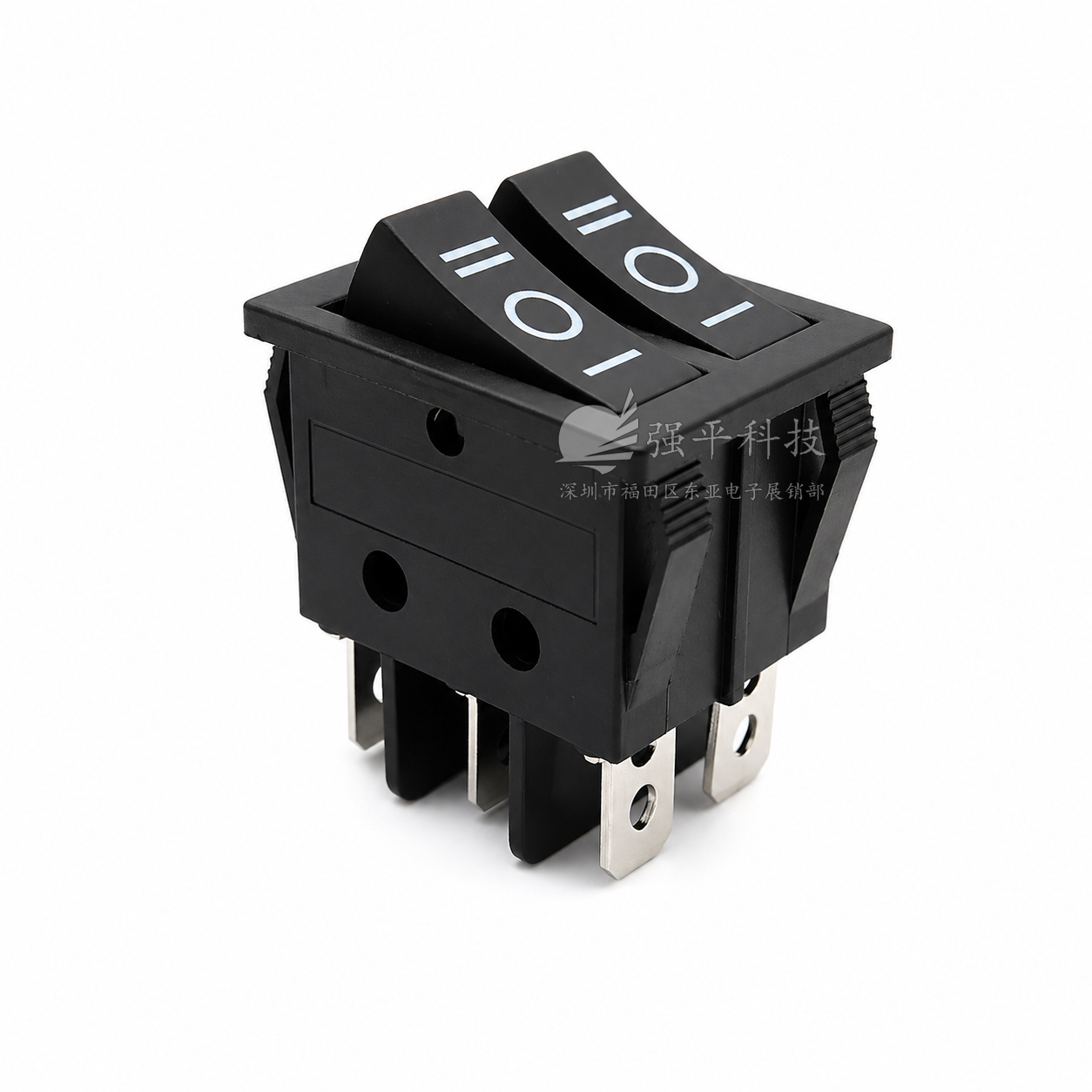 船型开关 KCD6双联 6脚3档 16A250V 电暖器电饼铛 翘板开关 规格书 2