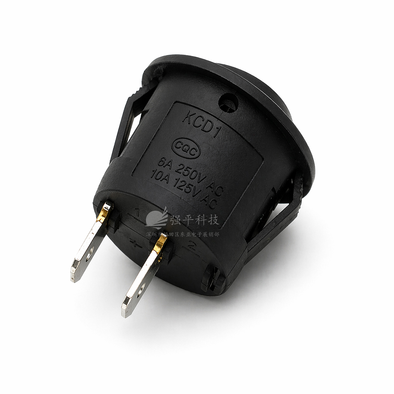 船型开关 KCD1翘板开关 2脚2档圆形6A250V10A125V翘板开关 规格书 3