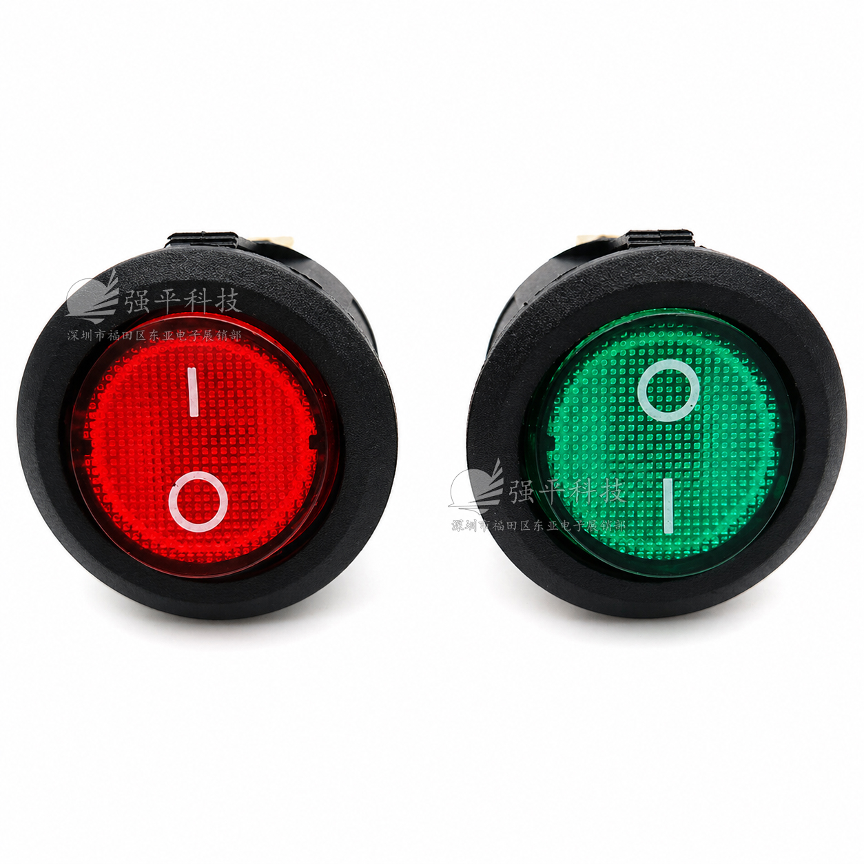 船型开关 KCD1圆型带灯 3脚2档 6A250V 10A125V 23MM 翘板开关 规格书 4