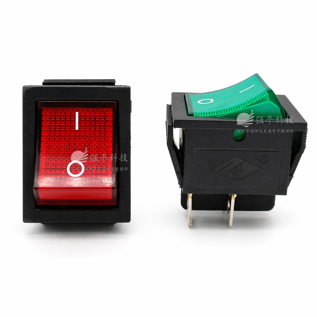 船型开关 KCD4四脚2档带灯 16A250V3125大电流翘板开关 规格书 5