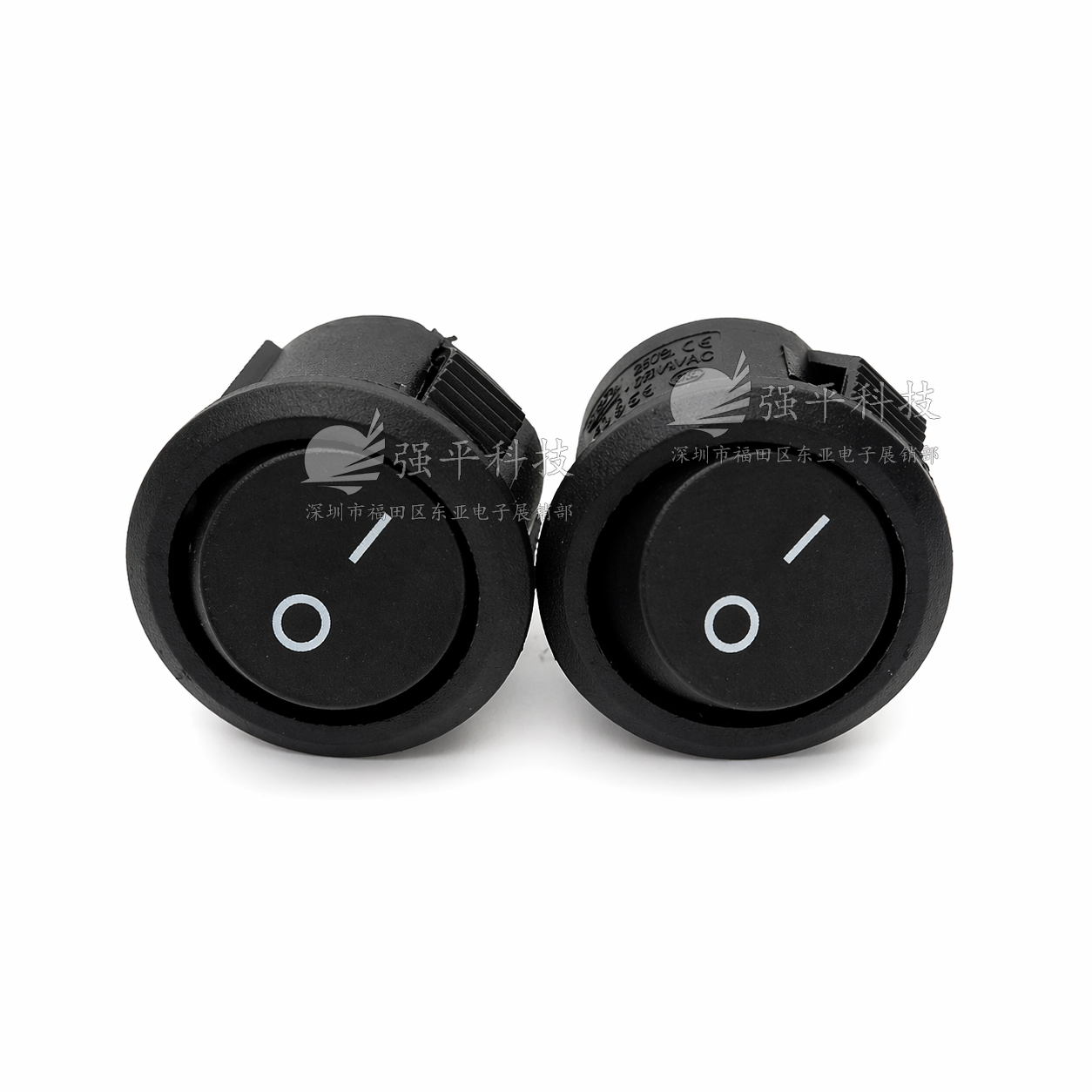 船型开关 KCD11-105小型圆形船型开关 2脚2档3A250V翘板开关 规格书 2